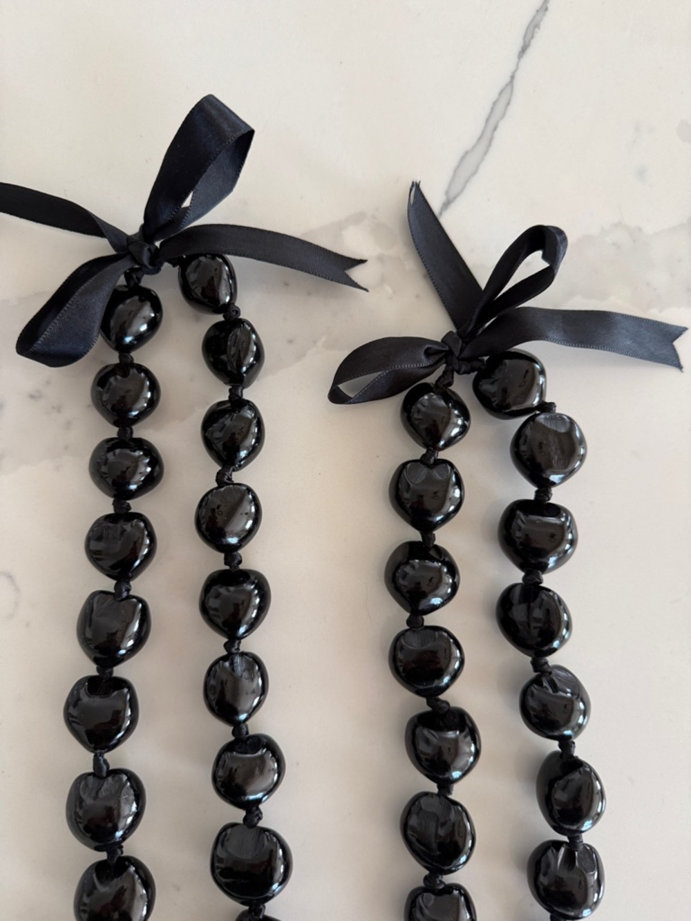 Hawaiian Kukui Nut Lei- 2 count - Picture 2 of 3